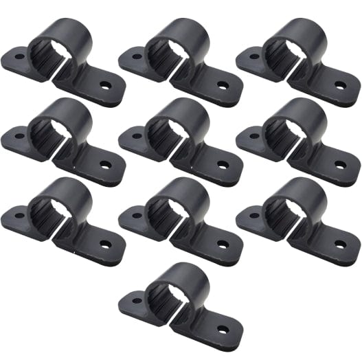 1/2 inch Plastic 2-Hole Pipe Clamp, 10 Pack - view 2