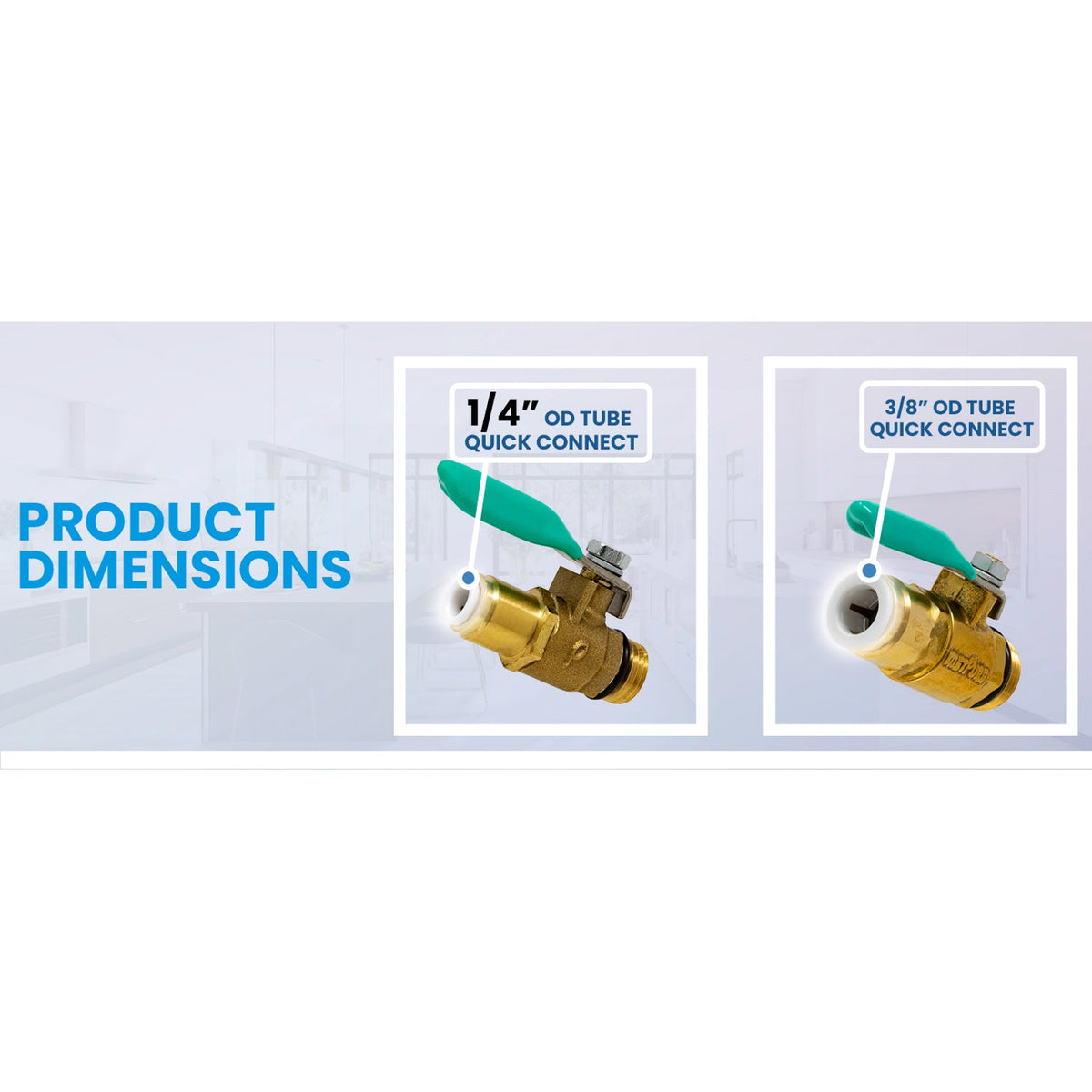 Metpure Ice Maker & Refrigerator Water Line Kit, 1/4" OD, 25 ft Tubing with Shut-Off Valve