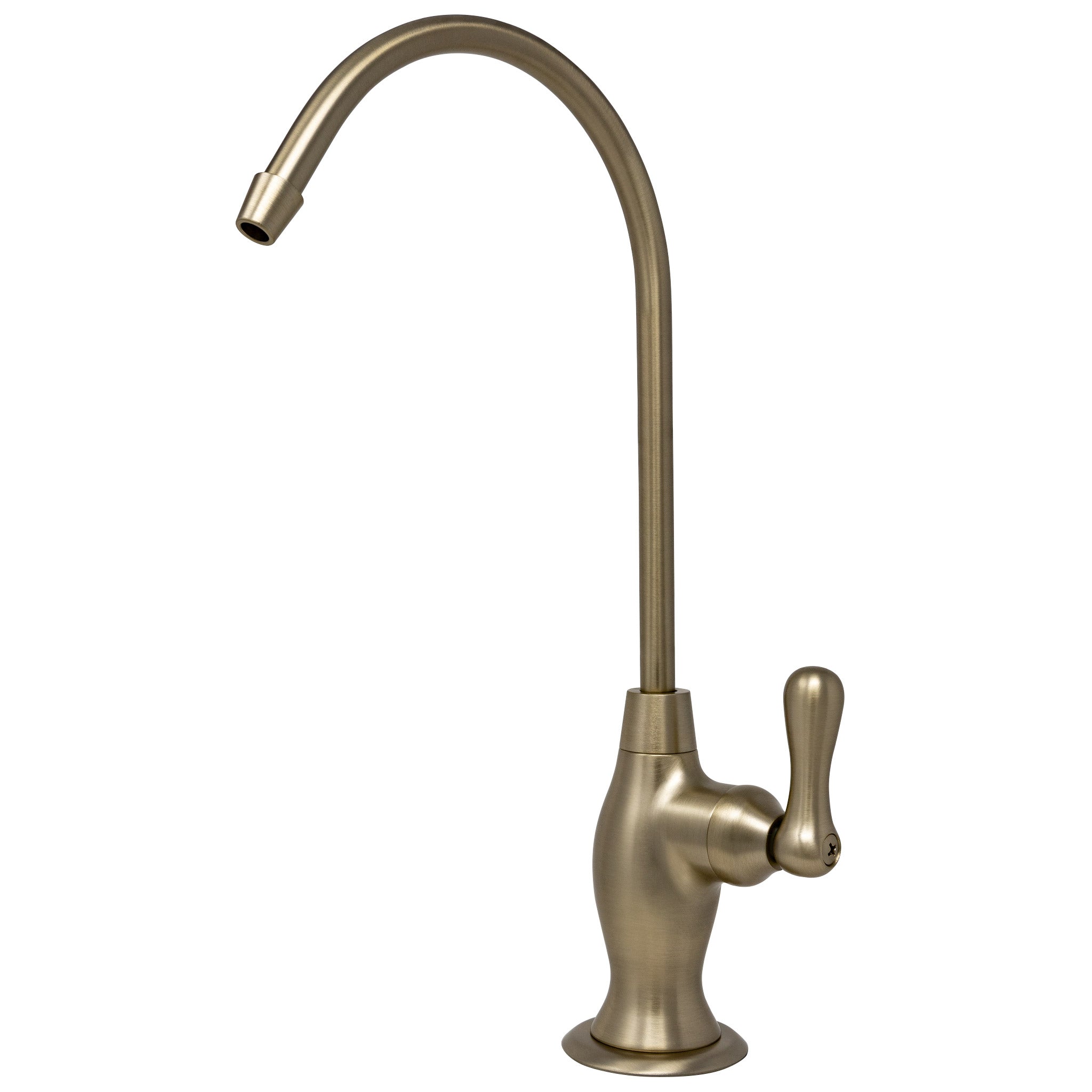 Water Filtration Faucet Vase Style Champagne Gold Reverse Osmosis Non Air Gap. Certified by NSF.