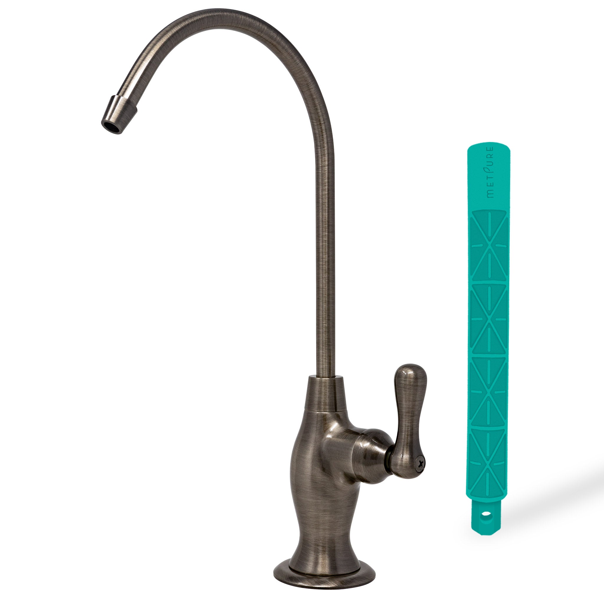 Gunpowder Grey Vase Style Water Filtration Faucet Non Air Gap w/ Wrench