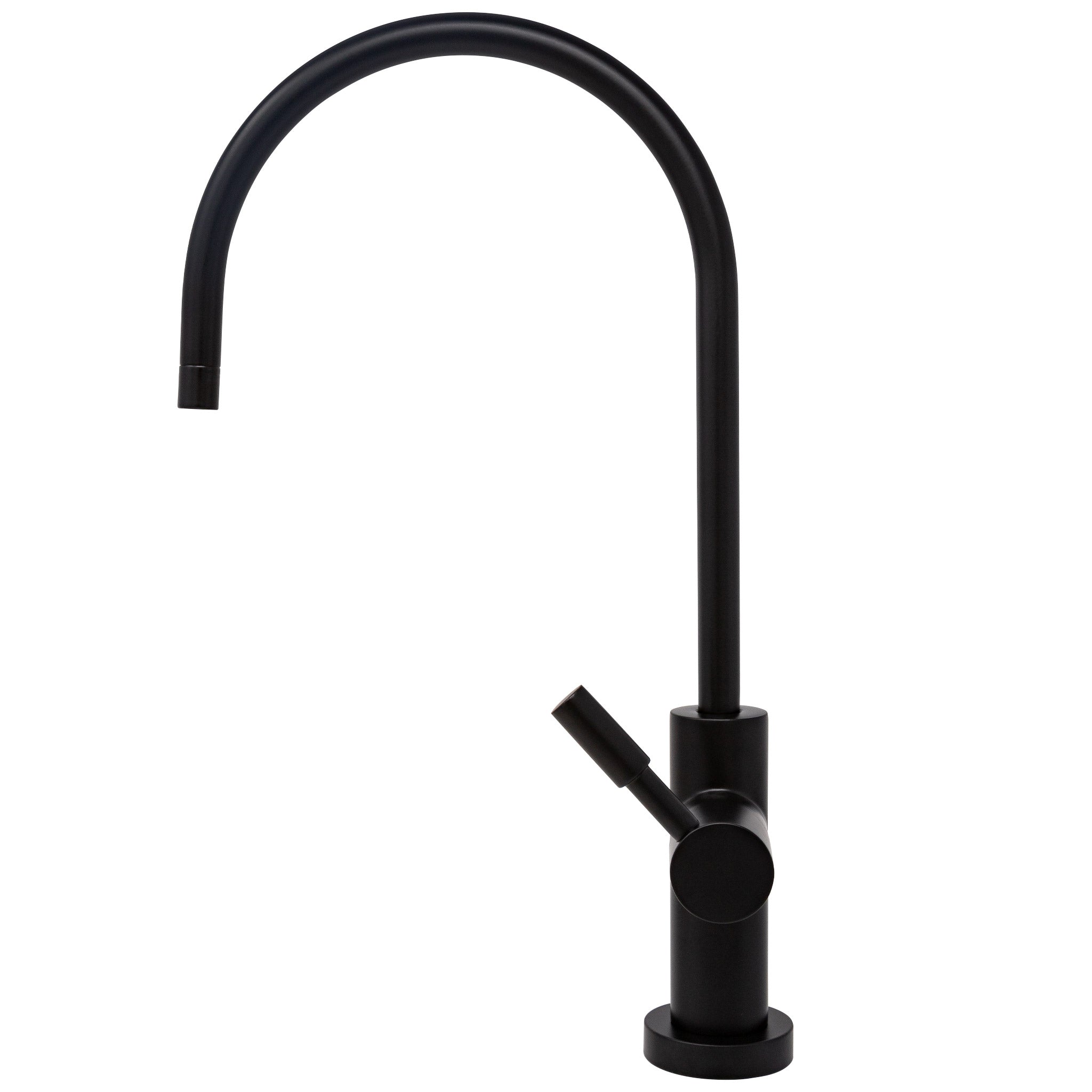Water Filtration Faucet Matte Black Large Euro Style Reverse Osmosis Non Air Gap. Certified by NSF.