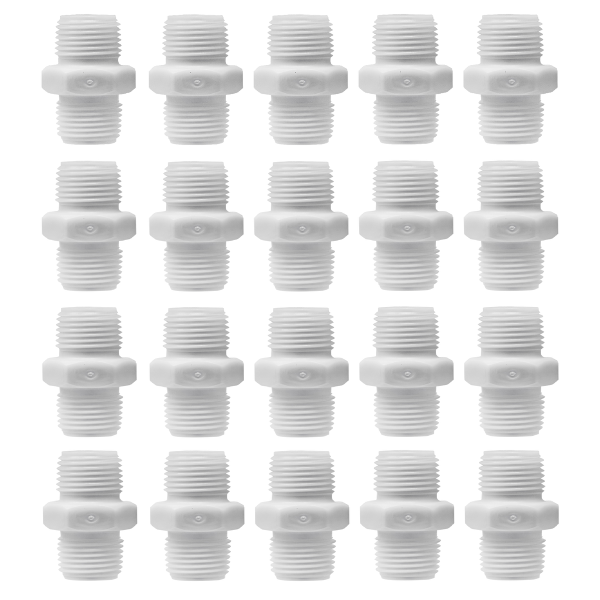 1/4 inch NPT nylon plastic nipple - view 4