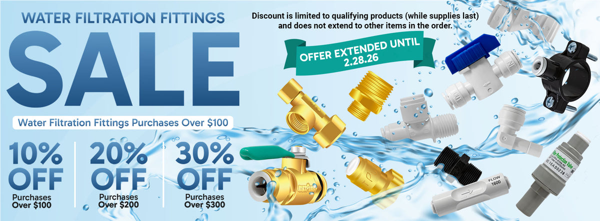 Water Filtration Fittings Sale | 2026