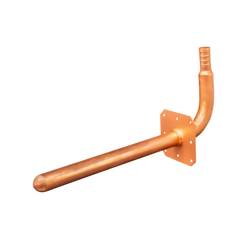 1/2" x 6" Copper Stub Out Elbows with Nailing Strap Crimp x Sweat, Low
