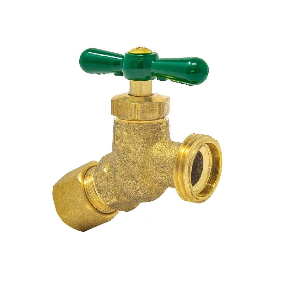 Brass hose bibb, 1/2 inch MIP
