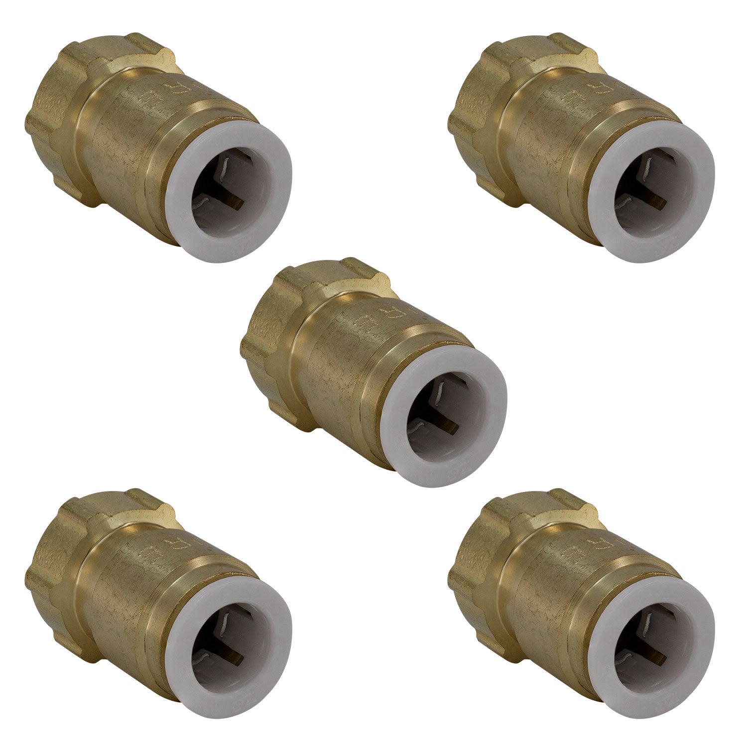 Metpure Quick Connect Female Brass Adapter 38 Quick Connect x 38 Female Threaded Compression Converts 38 Comp Fittings to A