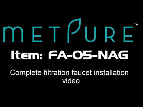 A video that demonstrates how to install an reverse osmosis faucet from Metpure. 
