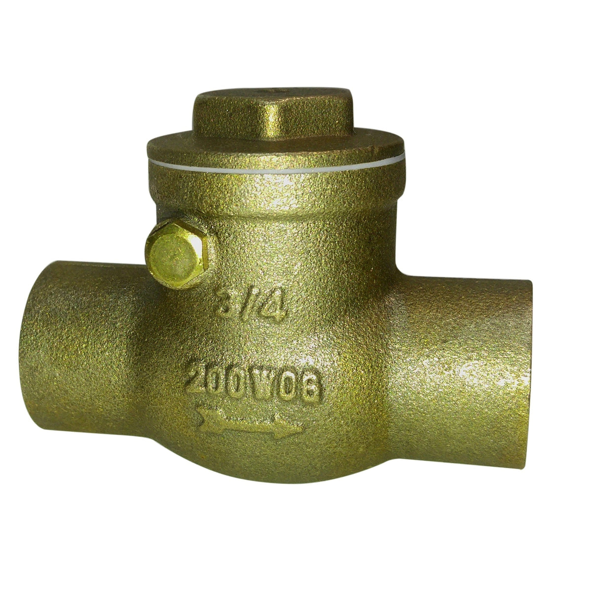 1/2 inch lead free brass swing check valve with sweat C x C ends