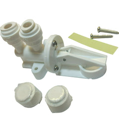 White 3/8 inch OD quick connect mechanical leak detector for RO water filtration system