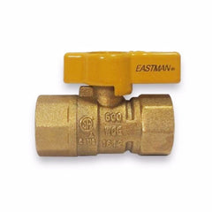 1/2" Brass Straight Gas Ball Valve FIP x FIP Threaded Ends