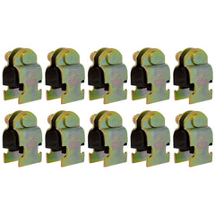 Rubber Cushion Steel Strut Clamp 1/2" NOM (5/8" OD) for Mounting Copper Piping, PEX Pipe, CVPC Tubing to Strut Channels [10 Pack]