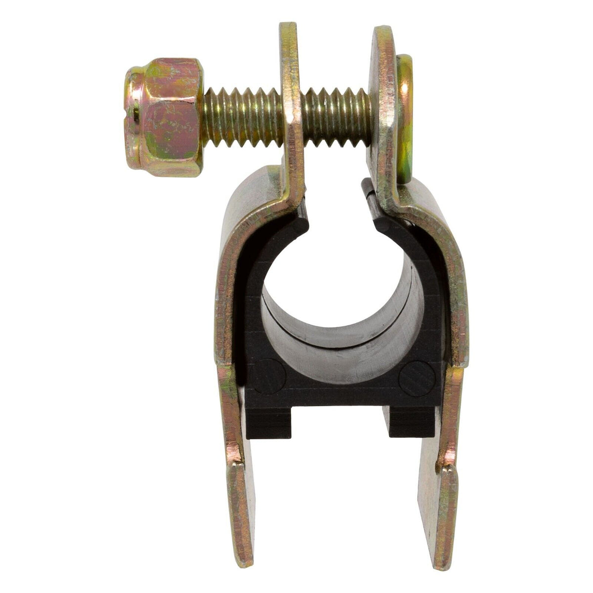Rubber Cushion Steel Strut Clamp 1/2" NOM (5/8" OD) for Mounting Copper Piping, PEX Pipe, CVPC Tubing to Strut Channels [10 Pack]