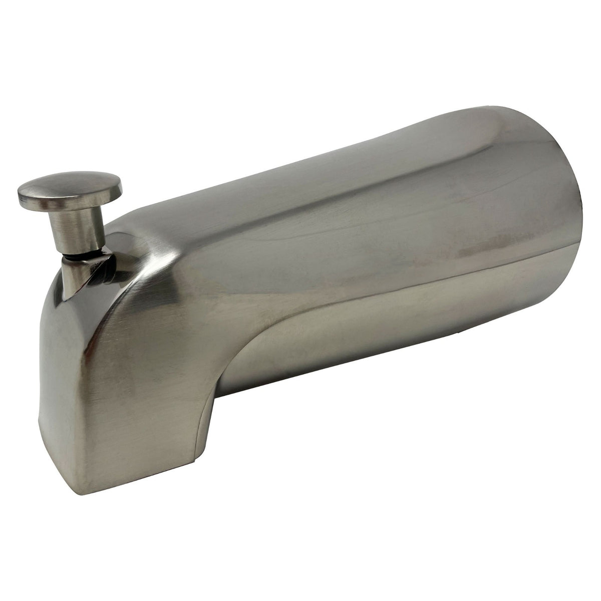 Plain fit all tub spout with diverter 5-1/8", Brushed Nickel
