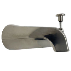 Plain fit all tub spout with diverter 5-1/8", Brushed Nickel