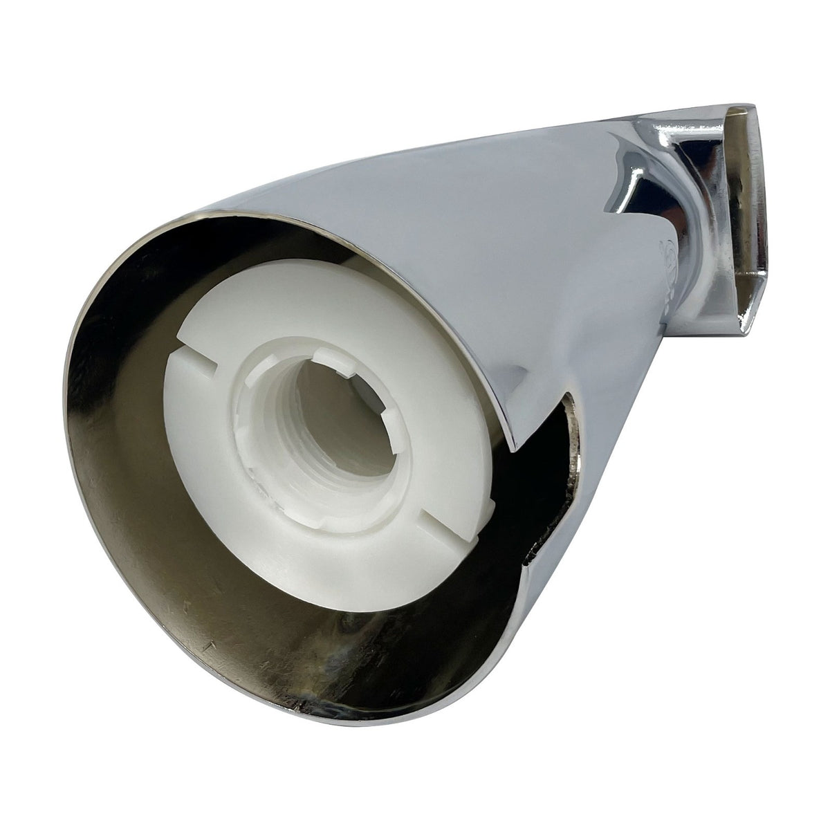 Adjustable Tub Diverter Spout, Zinc Body - Chrome, Diverter on Nose, 3/4" to 1/2" IPS Inlet, Adjusts up to 1"