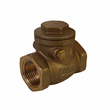1" FIP Brass Swing Check Valve Lead Free