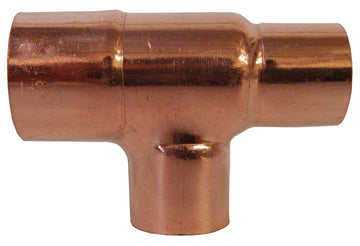 4" x 3" x 3" Reducing Tee C x C x C Copper, Low Lead