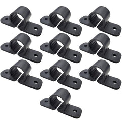 1/2 inch Plastic 2-Hole Pipe Clamp, 10 Pack