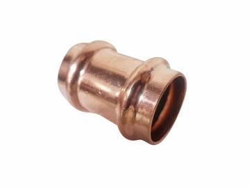 Lead Free Press Copper Coupling No Stop 1/2" Press x Press [10 Pack]