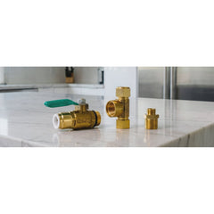 Metpure Ice Maker & Refrigerator Water Line Kit, 1/4" OD, 25 ft Tubing with Shut-Off Valve