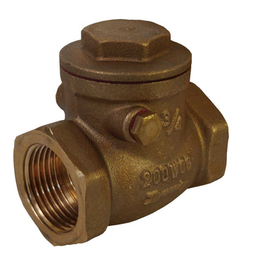 Swing Check Valve IPS 2-1/2, Brass