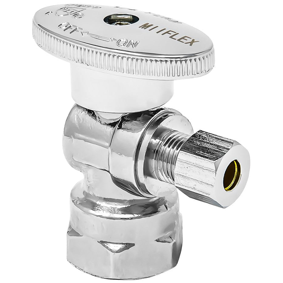 Angle Stop 1/2 inch FIP x 3/8 inch COMP 1/4 Turn