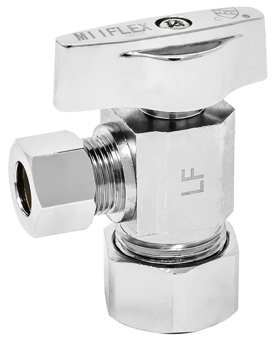Angle Stop 5/8 inch OD (1/2 inch NOM) x 1/2 inch OD COMP 1/4 Turn - view 2