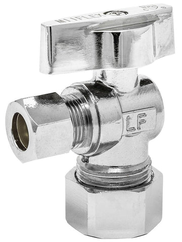 Angle Stop 5/8" COMP - 1/2" NOM x 1/4" OD COMP 1/4 Turn