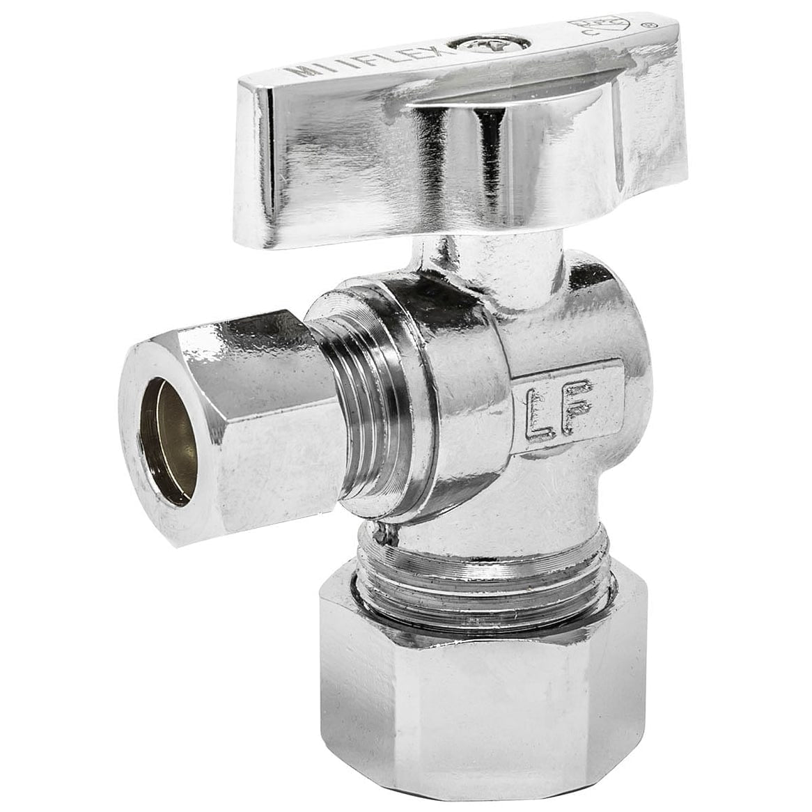 Angle Stop 5/8 inch OD (1/2 inch NOM) x 3/8 inch COMP 1/4 Turn