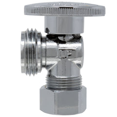 1/4 Turn Washing Machine Valve, 5/8 inch OD Compression x 3/4 inch MHT, Chrome Plated Brass - view 3