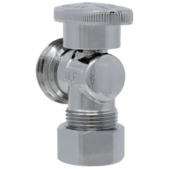 1/4 Turn Washing Machine Valve, 5/8 inch OD Compression x 3/4 inch MHT, Chrome Plated Brass - view 4