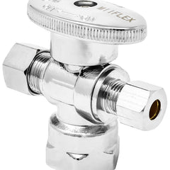 1/4 turn straight dual outlet stop valve, 1/2 inch FIP x 3/8 inch COMP x 3/8 inch COMP - view 2
