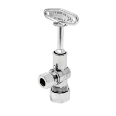 Angle Stop 5/8 inch OD (1/2 inch NOM) x 3/8 inch OD COMP with Loose Key 1/4 Turn