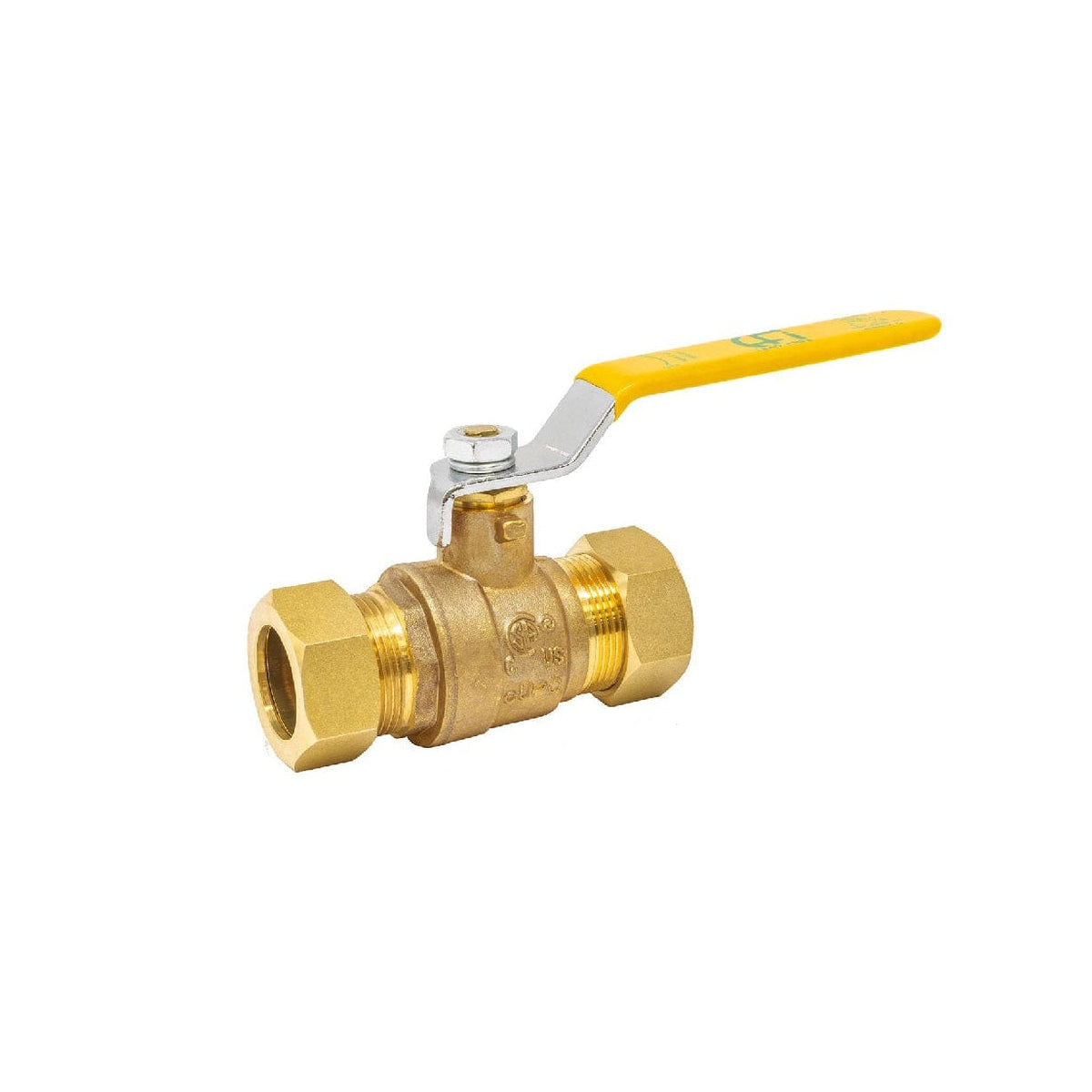 Lead Free Compression Ball Valve 1 inch ID or 1-1/8 inch OD