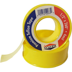 Premium PTFE Thread Tape for Gas and Water, 1/2" x 260", 4 Mil, 10 Pack