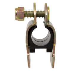 Zinc plated steel strut clamp with rubber cushion for 1/2 inch NOM pipe, 5 pack