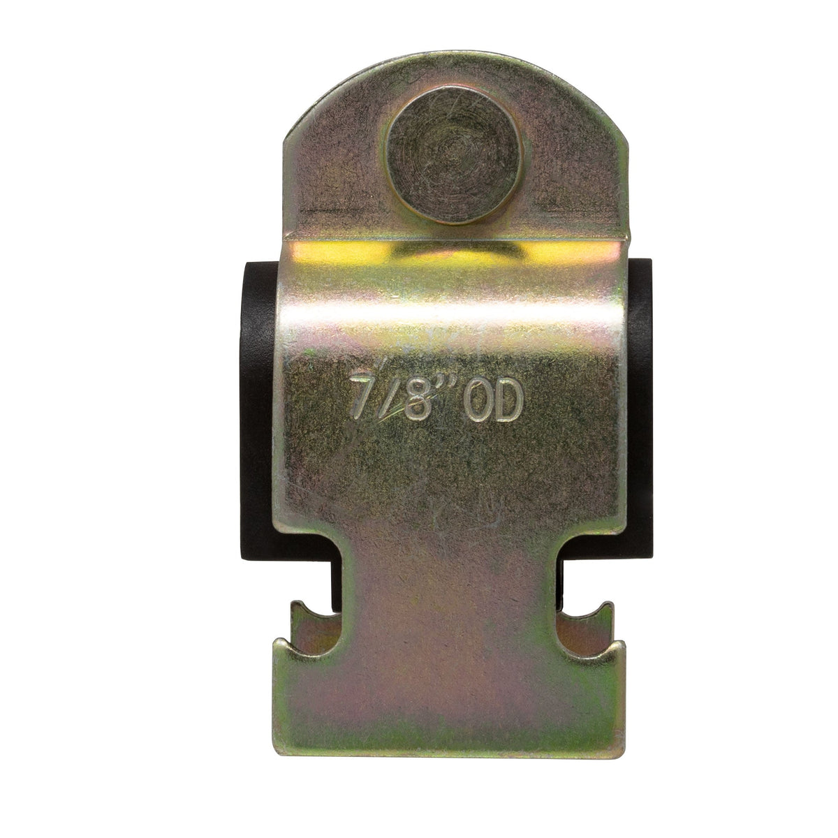 Zinc plated steel strut clamp with rubber cushion for 3/4 inch NOM pipe, 5 pack