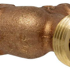 1/2 inch press x 3/4 inch MHT no-kink hose bibb - top view