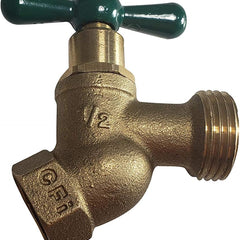 1/2 inch FIP lead free hose bibb - close-up of body