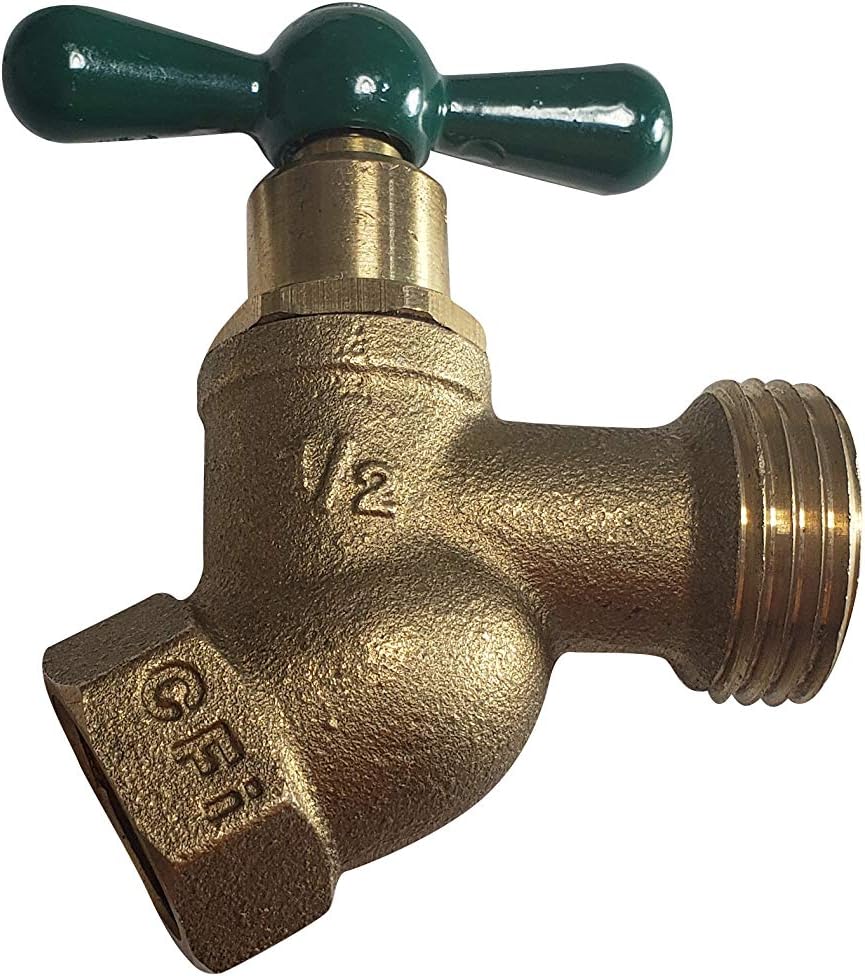 1/2 inch FIP lead free hose bibb - close-up of body