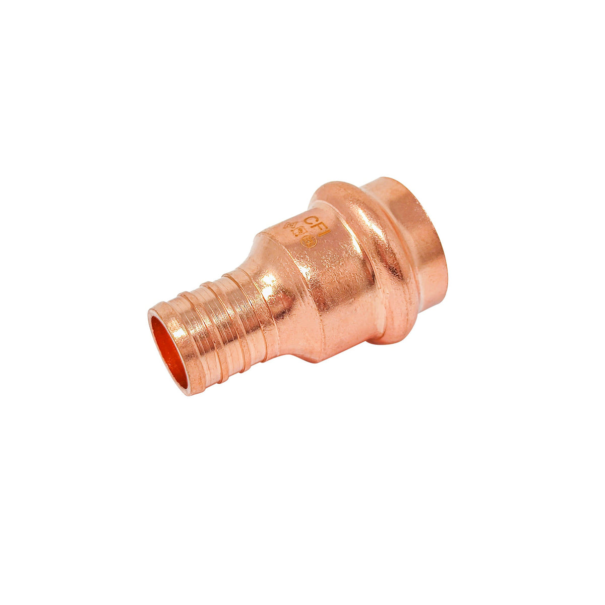 3/4 inch Press x 3/4 inch PEX B Crimp Copper Fitting, ProPress Compatible - view 3