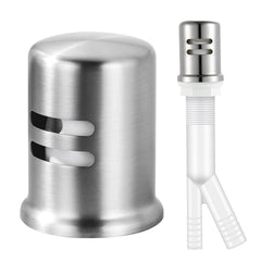 Dishwasher air gap kit with skirted solid brass cap - view 11