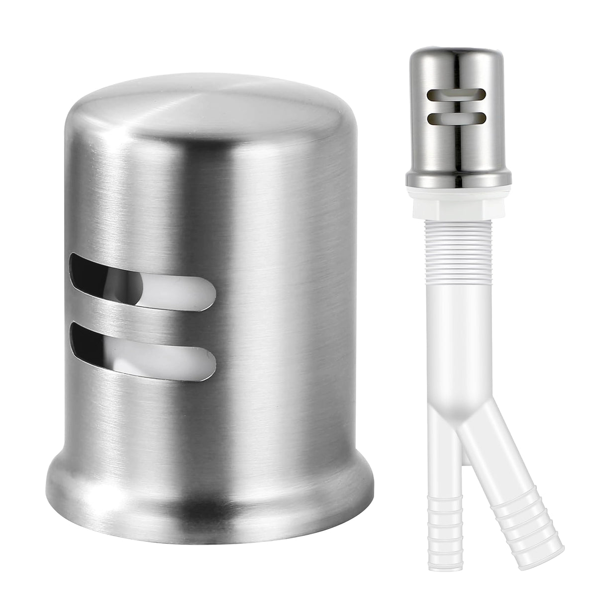 Dishwasher air gap kit with skirted solid brass cap - view 11