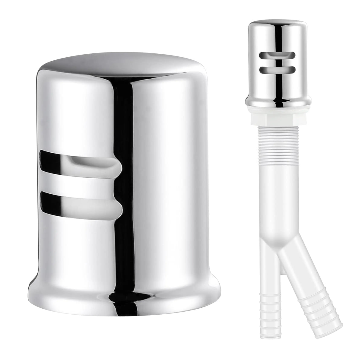 Dishwasher air gap kit with skirted solid brass cap - view 10