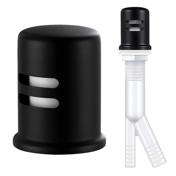 Dishwasher Air Gap Entire Kit Assembly With Skirted Brass Cap Escutcheon. Replacement Air Gap. Solid Brass Cap