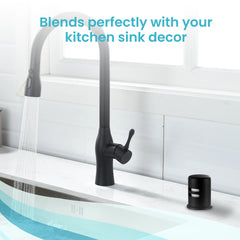 Dishwasher air gap kit with skirted solid brass cap - view 2