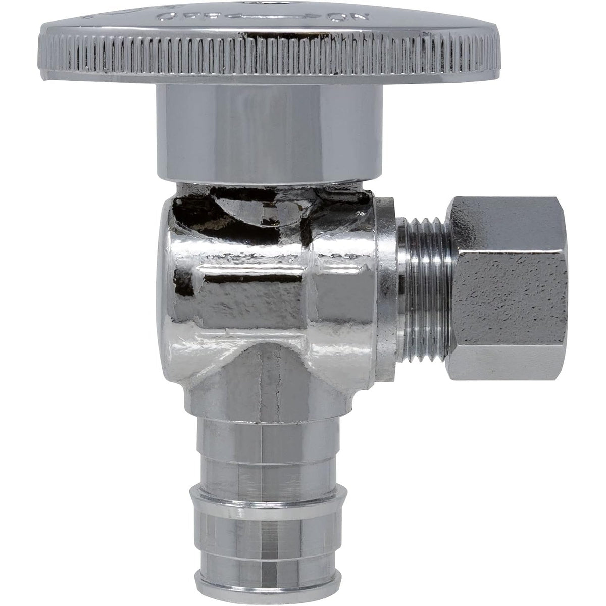 1/2 inch PEX-A Expansion x 3/8 inch OD Compression 1/4 Turn Angle Stop, Heavy Pattern, 5 Pack - view 3