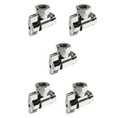 1/2 in. FIP In x 7/16 in. - 1/2 in. OD Slip Joint Out Brass 1/4 Turn Angle Valve (5 Pack)