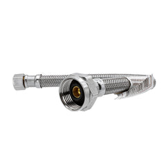 MiiFLEX 12 inch braided stainless steel toilet supply line, 1/2 inch FIP x 7/8 inch ballcock - view 2