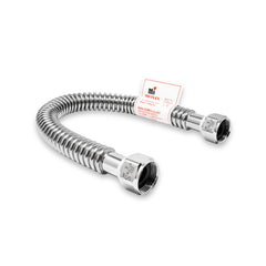18 inch x 3/4 inch FIP corrugated stainless steel water heater flex connector